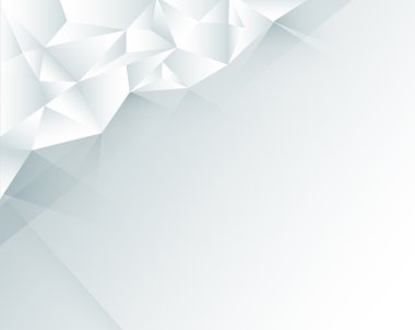 Kağıt arka plan ile ışık gri çokgen çizmek