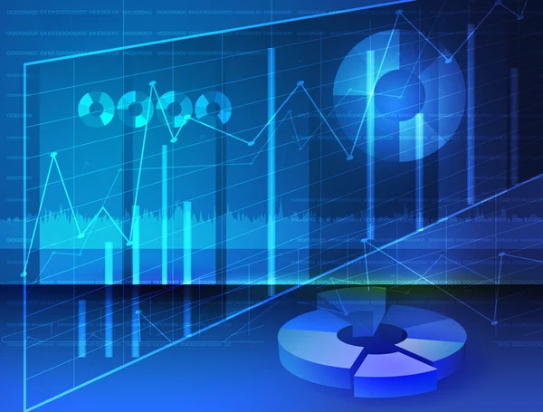 Abstrakt diagram, lager media bild digital grafer — Stock vektor