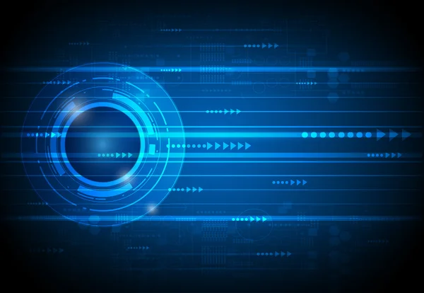 要旨将来のデジタル科学技術の概念 — ストックベクタ