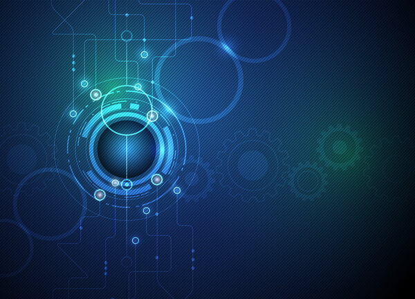 Абстрактная футуристическая схема
