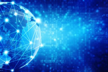 Dijital Soyut Teknoloji Arkaplanı, Fütürist Arkaplan, Siber Uzay Kavramı