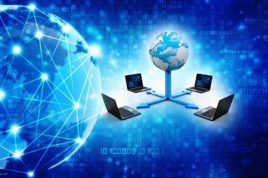 3d görüntüleme Bilgisayar ağı, Global Internet İletişim arkaplanı