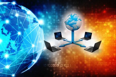 3d görüntüleme Bilgisayar ağı, Global Internet İletişim arkaplanı