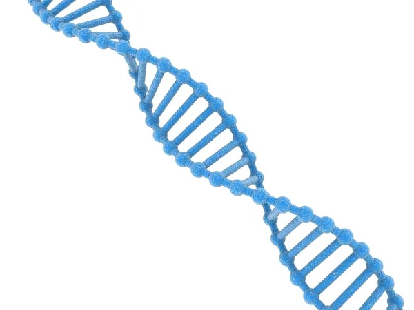 Koncepcja Biochemii Cząsteczką Dna Izolowaną Białym Tle Renderowanie — Zdjęcie stockowe