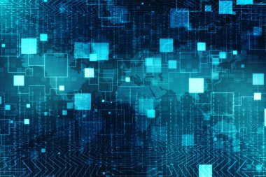 Dijital Soyut Teknoloji arkaplanı