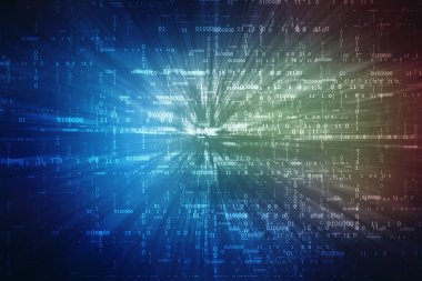 İkili Kod Arkaplan, Dijital Soyut Teknoloji arka planı, teknoloji arka planında ikili kod formatında bir ve sıfır numaralı metin akışı. Dijital Soyut Teknoloji arka planı, geleceksel arkaplan