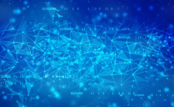 İnternet bağlantısı ağı yüksek dijital teknoloji. Bağlantı noktaları ve çizgileri olan soyut geometrik arkaplan, Soyut Teknoloji arkaplanı