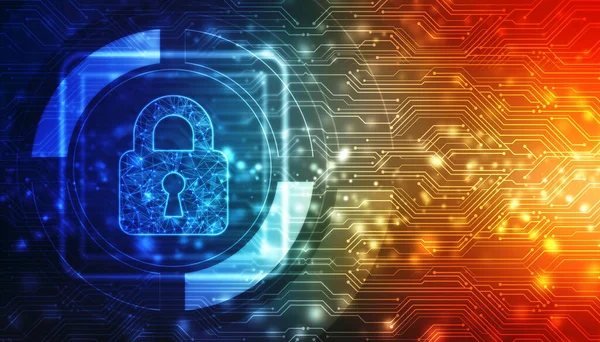 Cyber Security and safety information, personal data concept. Digital Padlocks on abstract technology background, Cyber Security and information or network protection