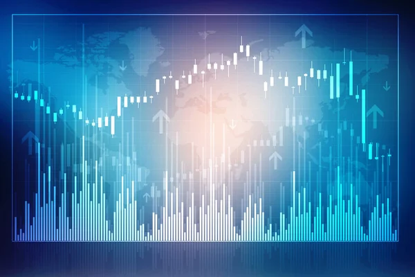 Financial stock market graph on technology abstract background, Creative forex chart wallpaper, financial graph on technology abstract background represent financial Growth or crisis