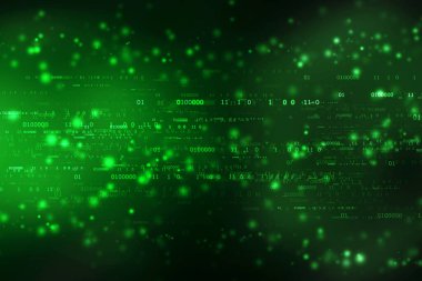 İnternet ikili veri kodu hesaplama veya iletim süreci, İnternet veri iletimi, İkili Kod Arkaplanı, Dijital Soyut Teknoloji arkaplanı