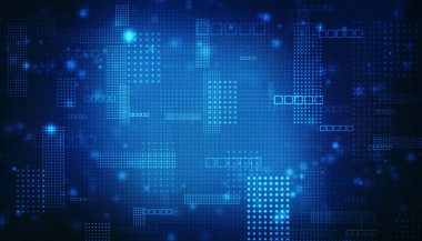 Dijital Soyut Teknoloji Arkaplanı, Fütürist Arkaplan, Siber Teknoloji Konsepti