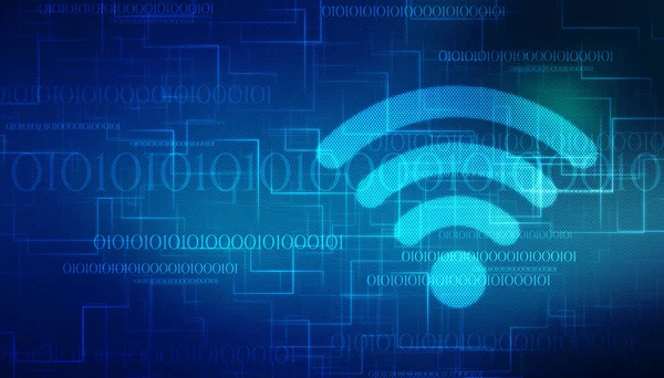 Illustratie Wifi Symbool Teken Wifi Internet Network Connection Achtergrond — Stockfoto