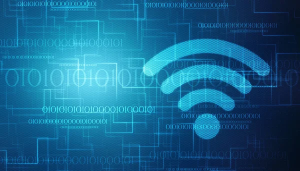 Иллюстрация Знак Символа Wifi Wifi Internet Network Connection Background — стоковое фото