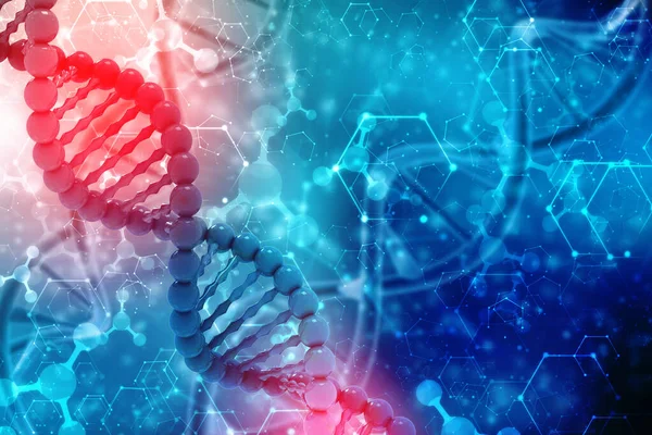 Concept Van Biochemie Met Dna Structuur Geïsoleerd Technologie Achtergrond Medische — Stockfoto