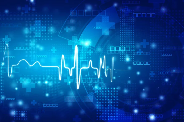 Hintergrund Medizintechnik Und Gesundheitswesen Ecg Hintergrund Herzfrequenzdiagramm Ekg Herzschlagleitungsmonitor — Stockfoto