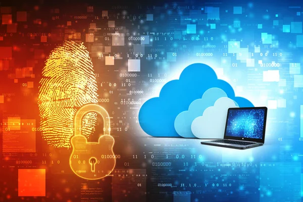 Απόδοση Cloud Computing Concept Cloud Internet Technology Concept Background Cloud — Φωτογραφία Αρχείου
