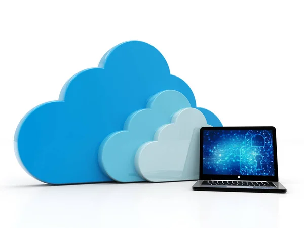 Rendering Cloud Computing Konzept Cloud Internet Technologie Konzept Hintergrund Cloud — Stockfoto