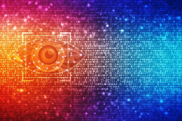 Biometric screening eye, Digital eye, Security concept, cyber security Concept, Technology Concept background