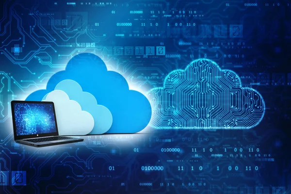 Koncepcja Przetwarzania Chmurze Tło Koncepcji Technologii Internetu Chmurze Chmura Obliczeniowa — Zdjęcie stockowe