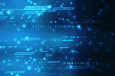 İnternet ikili veri kodu hesaplama veya iletim süreci, İnternet Fiber Optik Veri Arkaplanı, İkili Kod Arkaplanı, Dijital Soyut Teknoloji Arkaplanı