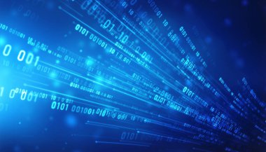 İnternet ikili veri kodu hesaplama veya iletim süreci, İnternet Fiber Optik Veri Arkaplanı, İkili Kod Arkaplanı, Dijital Soyut Teknoloji Arkaplanı