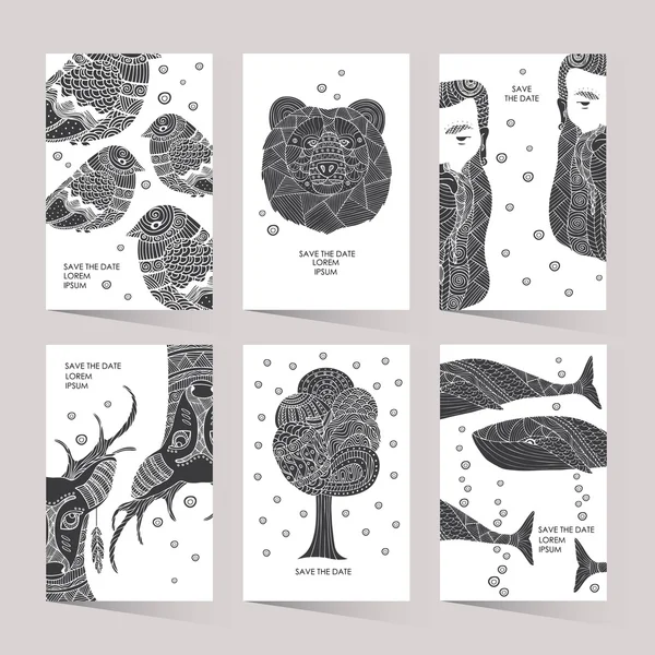 Trendy bir hipster kartlar yazdırma