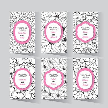 Romantic wedding card