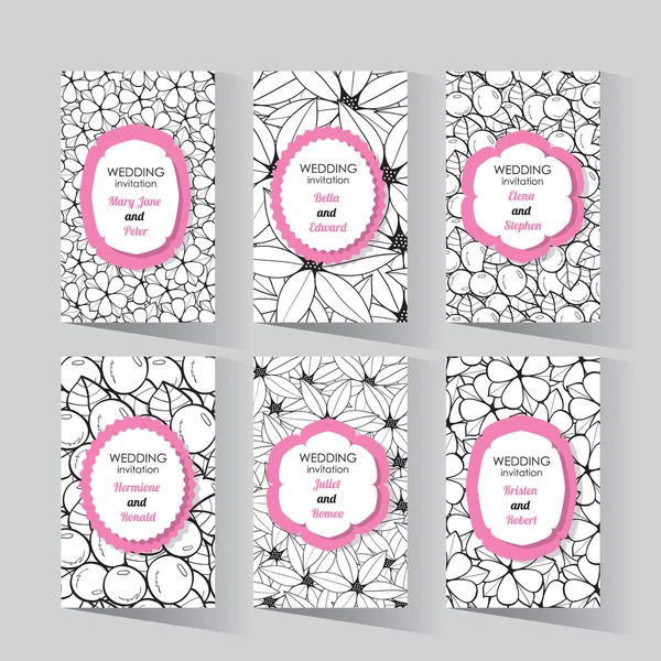 Romantic wedding card