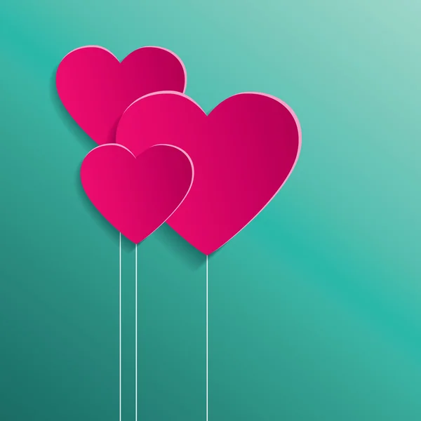 Corazón para San Valentín Antecedentes — Vector de stock