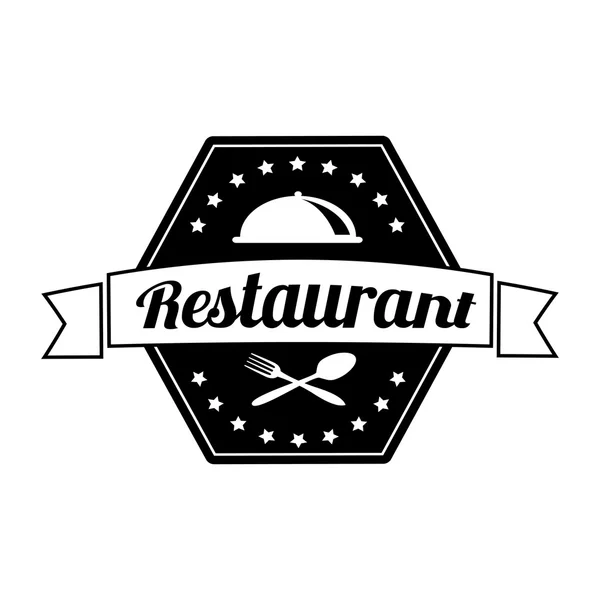 Design des Logo-Restaurants — Stockvektor