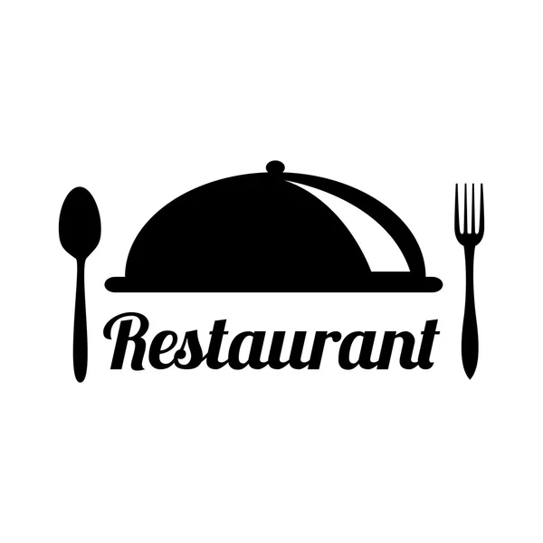 Design des Logo-Restaurants — Stockvektor