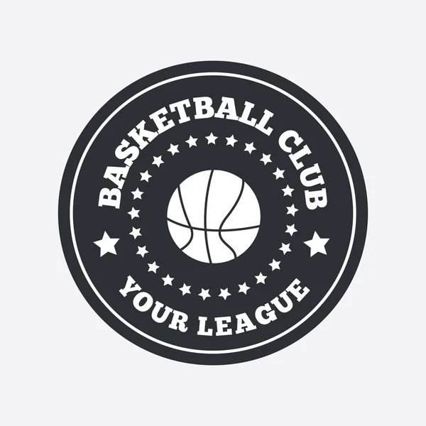 Баскетбольный дизайн логотипа — стоковый вектор