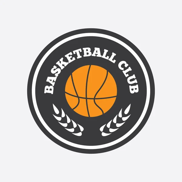 Diseño del logo del baloncesto — Vector de stock