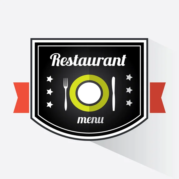 Дизайн логотипу ресторан — стоковий вектор