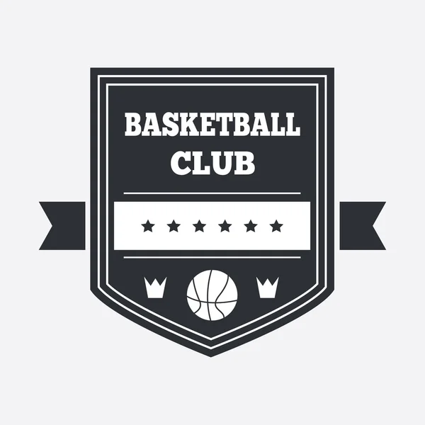 バスケット ボールのロゴの設計 — ストックベクタ