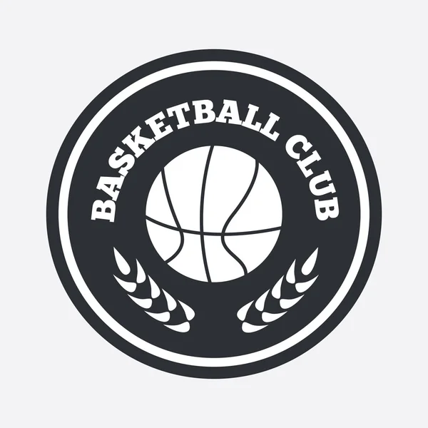 Diseño del logo del baloncesto — Vector de stock