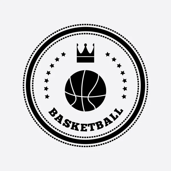 Diseño del logo del baloncesto — Archivo Imágenes Vectoriales