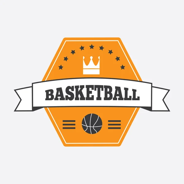 Diseño del logo del baloncesto — Vector de stock