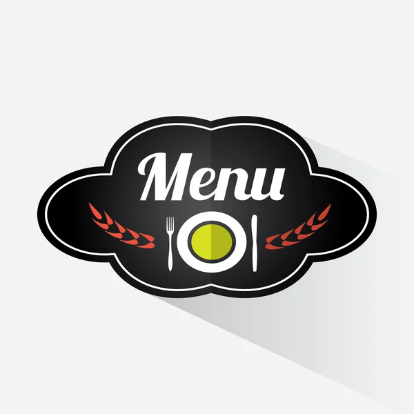 레스토랑 로고 디자인 — 스톡 벡터