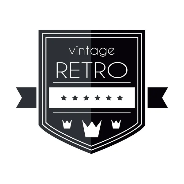 Ретро-винтажный шаблон логотипа — стоковый вектор