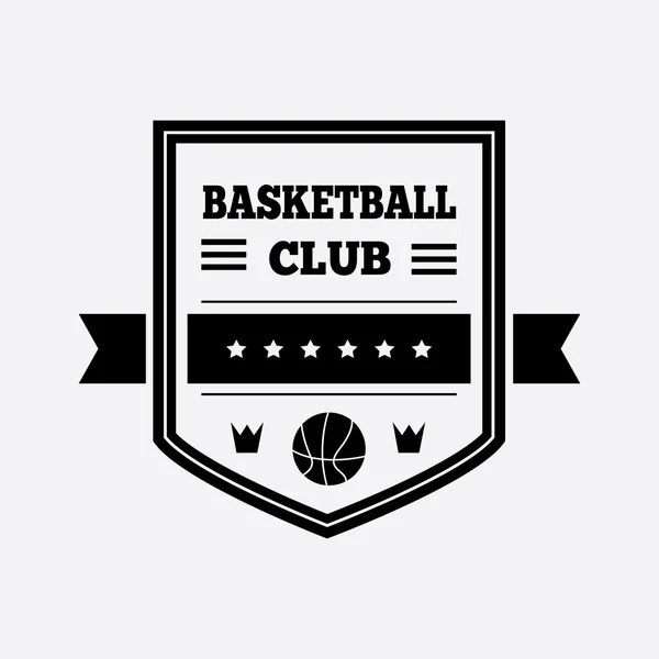 Diseño del logo del baloncesto — Vector de stock