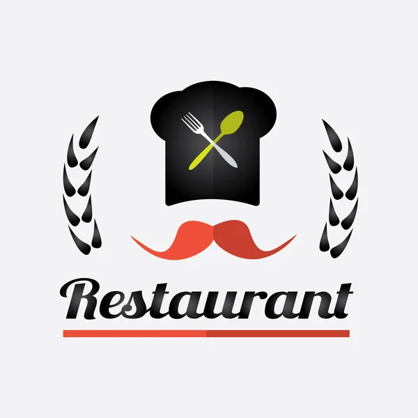 Restaurant logo design — Stock Vector