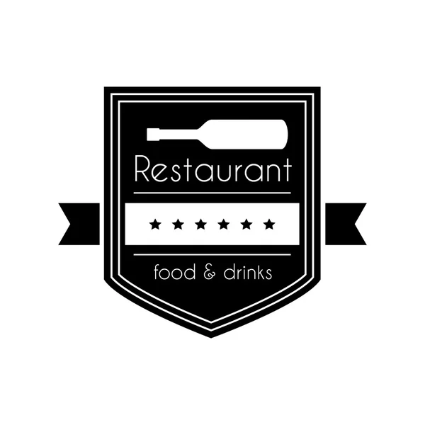 Design des Logo-Restaurants — Stockvektor