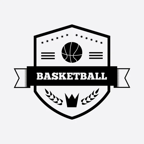 Diseño del logo del baloncesto — Vector de stock