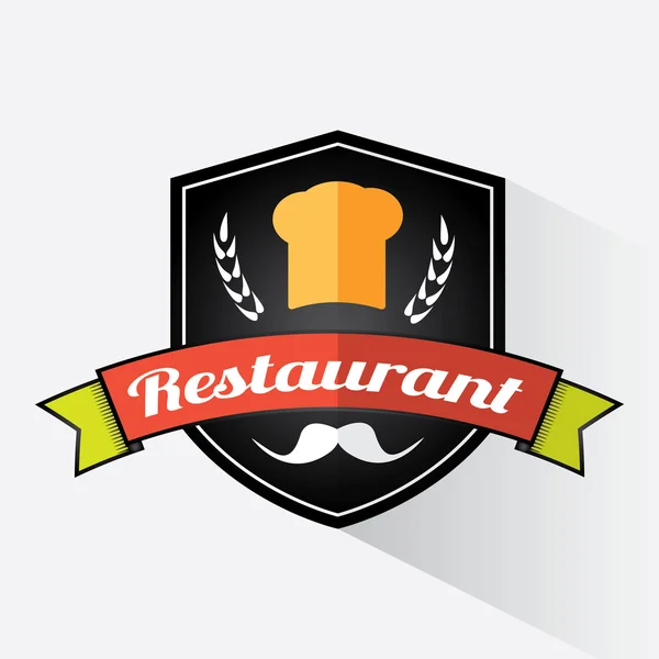 Diseño del logotipo del restaurante — Archivo Imágenes Vectoriales