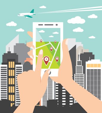 El ele tutuşan cep telefonu