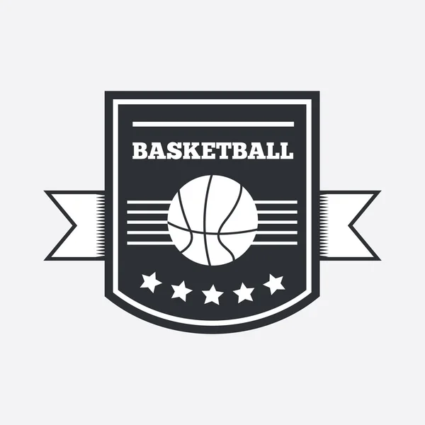 Diseño del logo del baloncesto — Archivo Imágenes Vectoriales