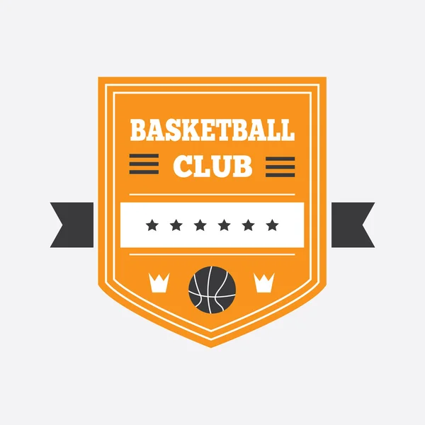 Diseño del logo del baloncesto — Vector de stock