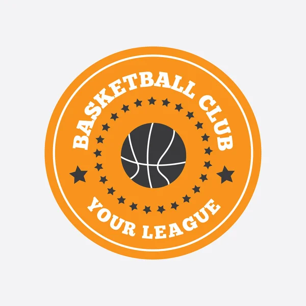 Diseño del logo del baloncesto — Archivo Imágenes Vectoriales