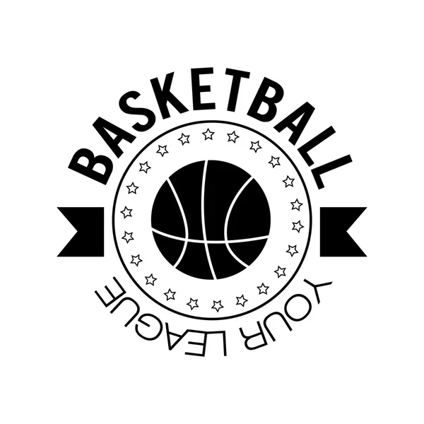 Koszykówka logo design — Wektor stockowy